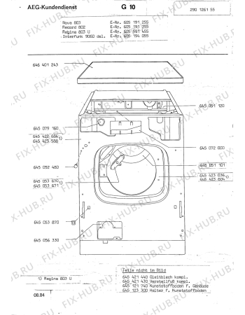 Взрыв-схема посудомоечной машины Aeg LAVNOVA 803 - Схема узла Section1